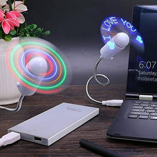 Programmable Customized Message LED Fan