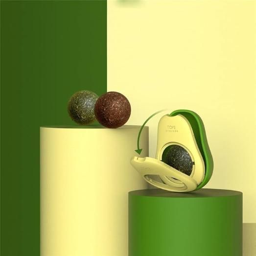 Catnip Minty Avocado Ball Toy for Cats