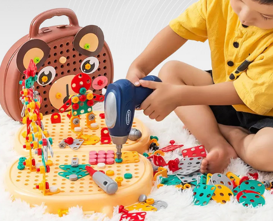 3D Screw Puzzle Box - Drill Screw Tool Set for Kid's